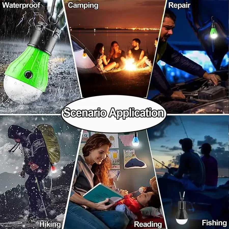Lumora LED-Campinglampe | 3 Lichtmodi | Wasserfest & Stoßfest | Mit Haken