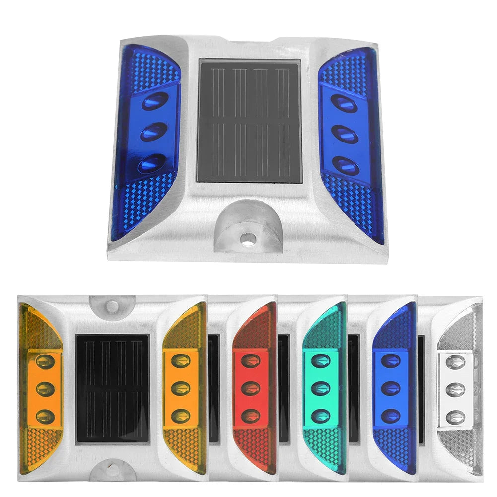 Solavix Solar-Bodenleuchte | Sichtbarkeit bis 1000 m | Wetterfest & Stromfrei | Für Einfahrt & Weg