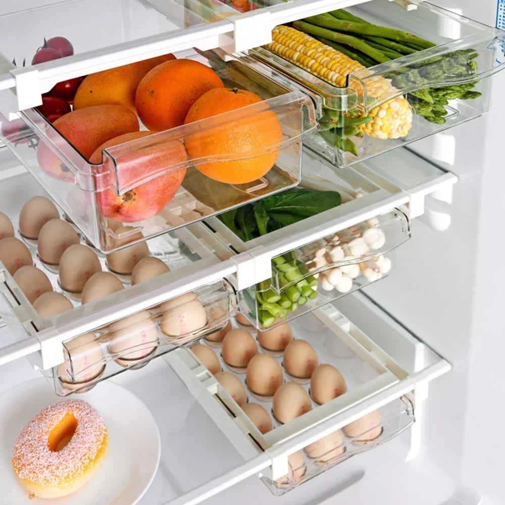 FridgeMaster | Frischhaltelade | Mehr Stauraum & Transparent | Platzsparend & Langlebig