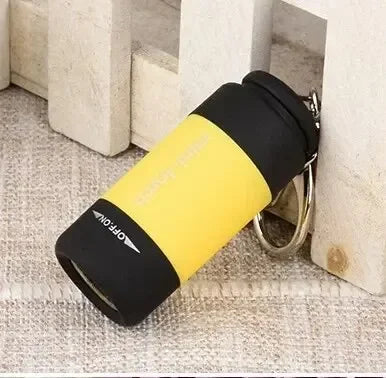 Glintora Mini-LED-Taschenlampe | Schlüssellicht mit USB-Ladung | Ultrakompakt & Wetterfest | Für Outdoor & Alltag