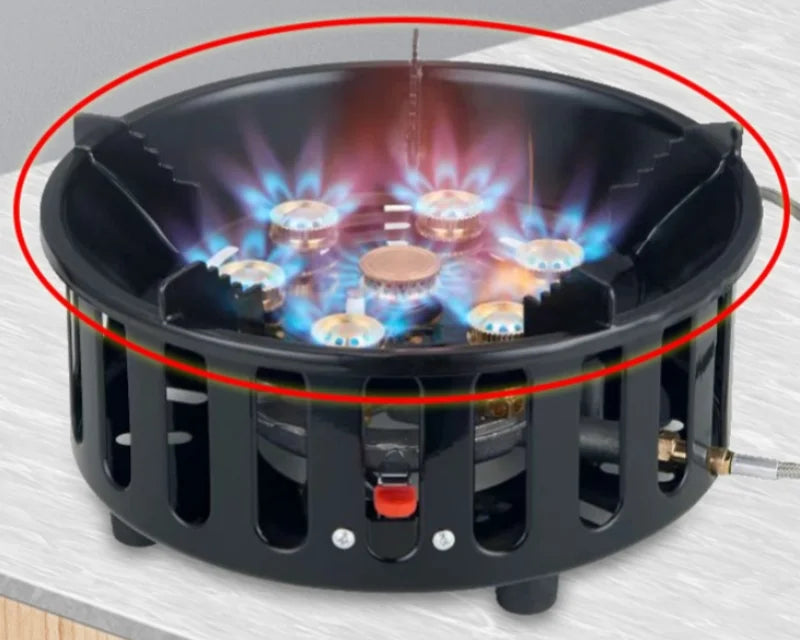 FlammaTrek | Kompakter Outdoor Gaskocher | Robuste Edelstahl-Konstruktion | Klappbar