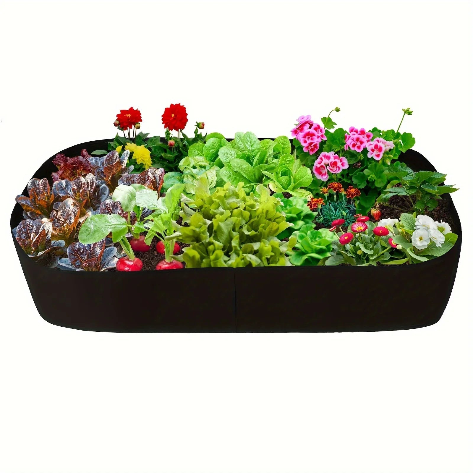 GreenBox FlexiGrow | Hochbeet Pflanzsack mit Selbstbelüftung | Für Kräuter, Gemüse & Blumen | Wiederverwendbar