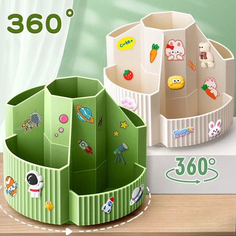 DeskSpin | 360° Drehbarer Schreibtisch-Organizer | Platzsparend & Praktisch