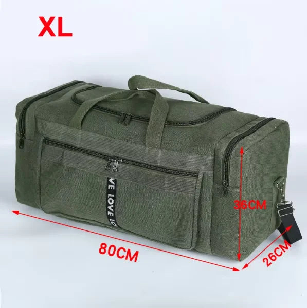 Canvarro TravelDuffel | XL Sporttasche für Männer | Wasserabweisend & Robust | Viel Stauraum für Abenteuer | Ideal für Gym & Reisen