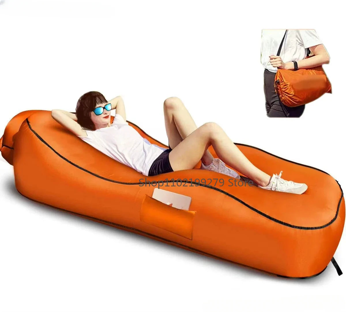 LuftOase | Aufblasbare Couch-Liege | Outdoor & Strand | Ultraleicht & Tragbar