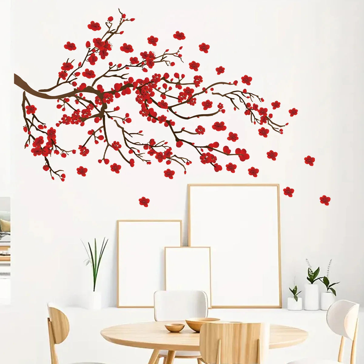 Wandsticker Aquarellea | Aquarell Vögel und Blumen | Abnehmbare Wanddekoration für Wohnzimmer, Schlafzimmer & Kinderzimmer | Umweltfreundlich & Rückstandsfrei