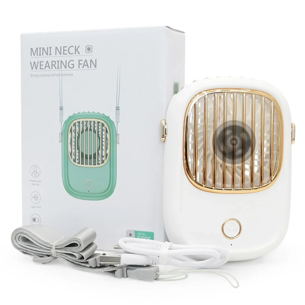 CoolBreeze AeroLynx | Mini-Ventilator | 3-in-1 Tragbar | Wiederaufladbar & Kompakt