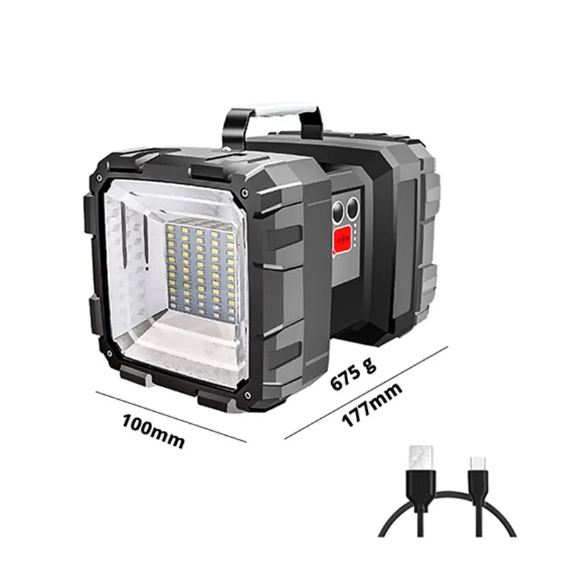 UltraBeam | LED-Strahler | 40W Leistung | Powerbank & 7 Lichtmodi
