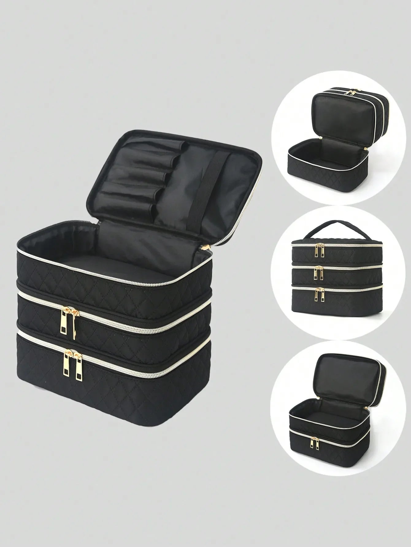 ElleVibe | Kosmetiktasche | Steppdesign | Wasserabweisend