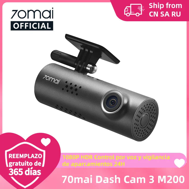 Driveova M200 Dashcam | Full HD & Nachtsicht | Sprachsteuerung & App | 130° Weitwinkel