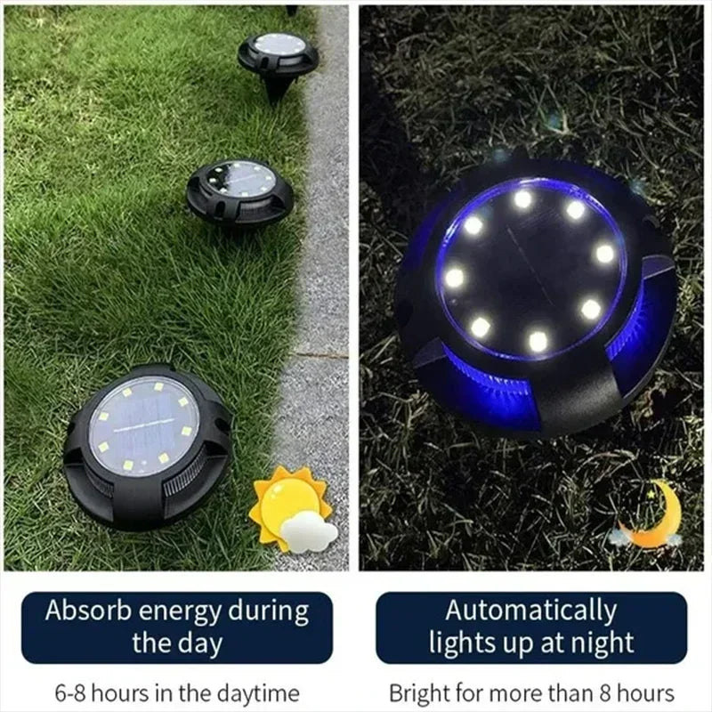 GlowPath SolarLight | 12 LEDs | Automatischer Lichtsensor | Wetterfest & Robust