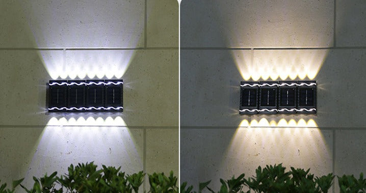 Solvoro Solarlicht | Außenwandleuchte ohne Kabel | IP65 Wetterfest | LED Warm- & Kaltweiß | Für Garten & Terrasse