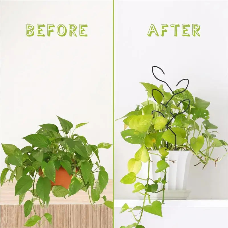 GreenSpire Metall-Rankhilfe für Kletterpflanzen | Rostfrei & Stabil | Für Innenräume & Garten | Dekoratives Blätterdesign