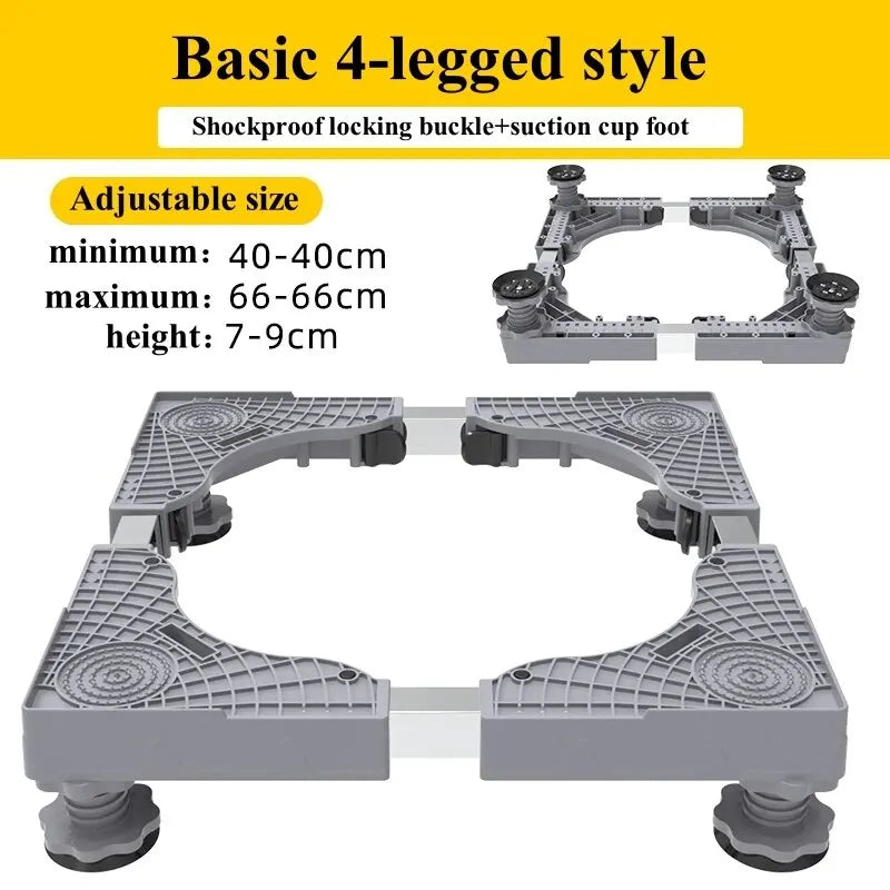 FlexiMove Universalrollrahmen | Höhen- & Breitenverstellbar | Stoßdämpfende Pads | Feststellbare Doppelrollen