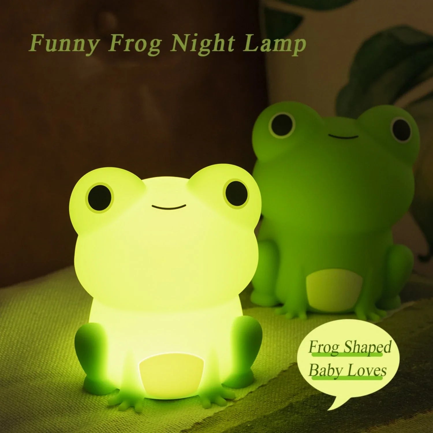 Froggle Nachtlicht | Touchsteuerung & Timer | BPA-frei & Multifunktional