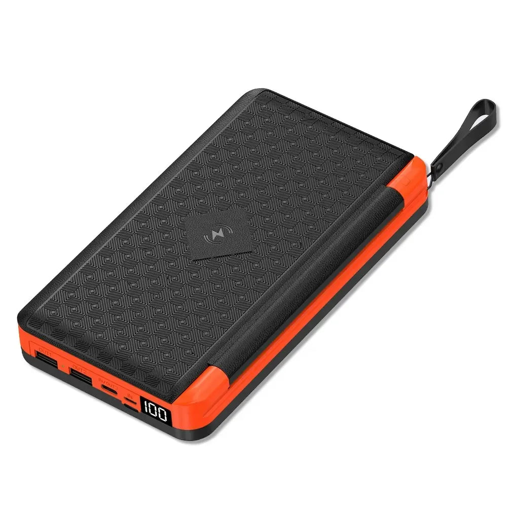 VoltMate Flip 15W Solar Powerbank | Schnellladung & Qi Wireless | Kompakt & Wetterfest