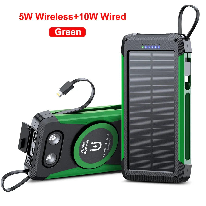 SolarMax Charge | Powerbank mit Solarpanel | Magnetisches Wireless Charging