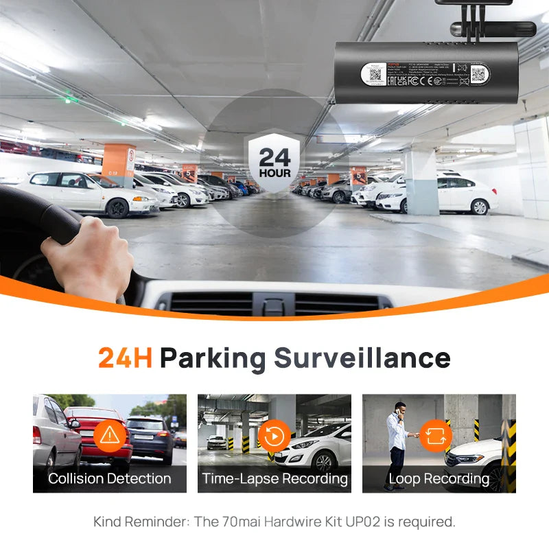 Driveova M200 Dashcam | Full HD & Nachtsicht | Sprachsteuerung & App | 130° Weitwinkel