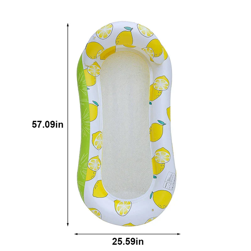 AquaFloat | Aufblasbare Schwimmliege | Ergonomisch und Komfortabel | Schnell Aufblasbar