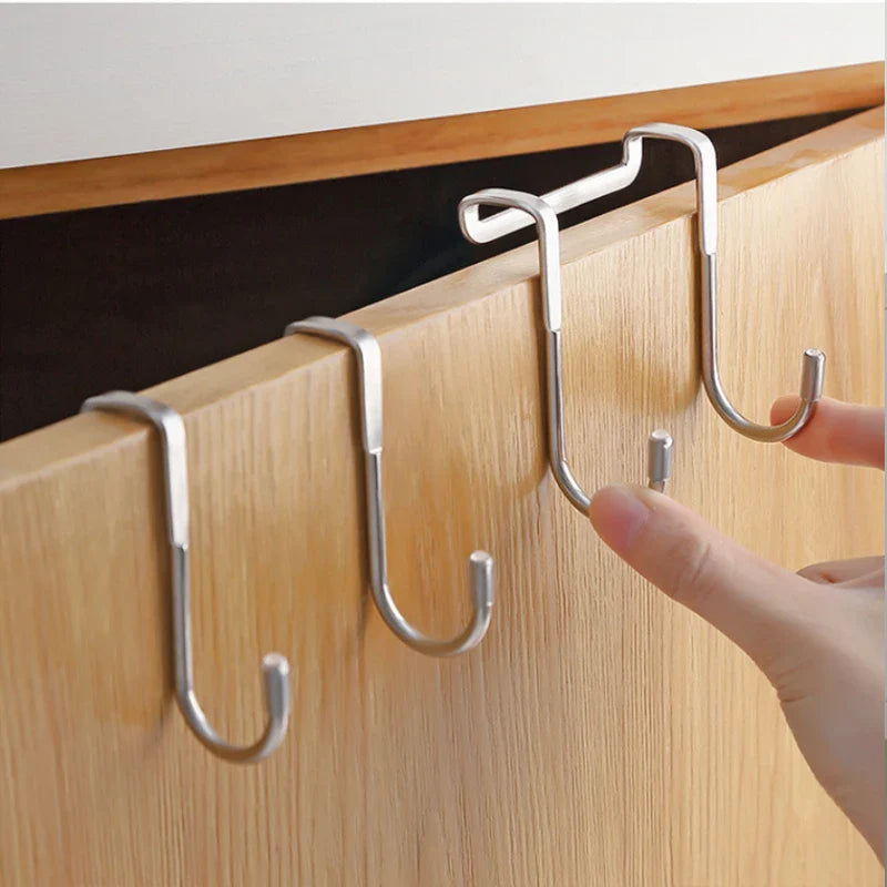 EasyHook Doppelhaken | Edelstahl 304 | Für Schranktüren | Ohne Bohren