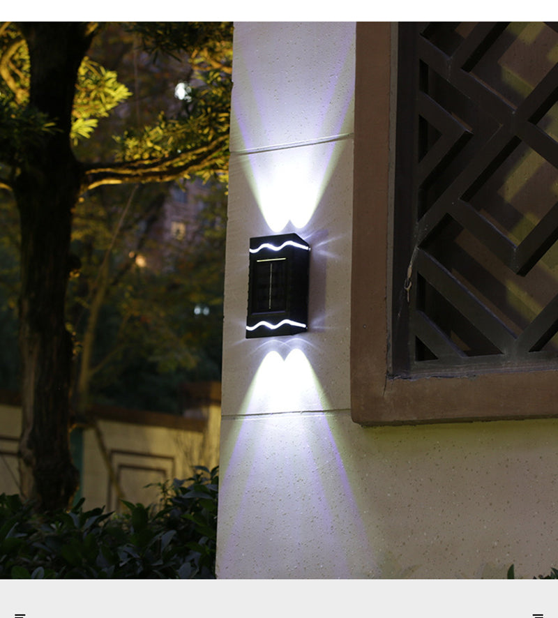 Solvoro Solarlicht | Außenwandleuchte ohne Kabel | IP65 Wetterfest | LED Warm- & Kaltweiß | Für Garten & Terrasse