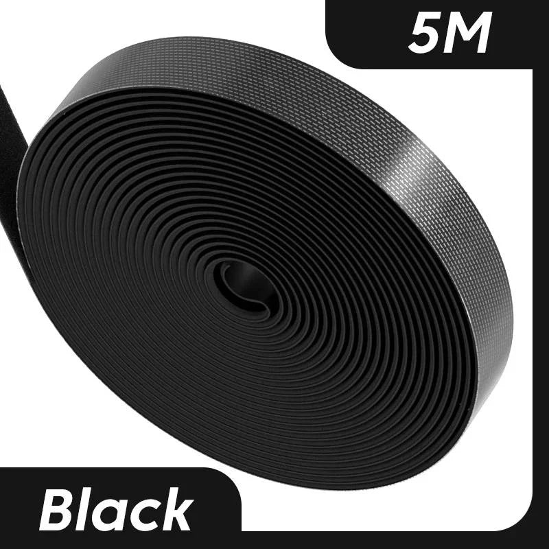 TidyVel GripRoll | Klett-Kabelmanagement | Zuschneidbar & Wiederverwendbar | 5 m Nylon-Rolle
