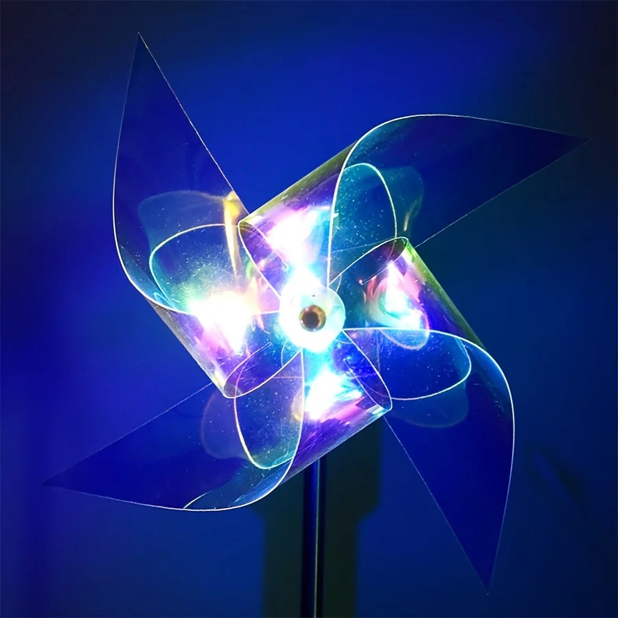 SolarWindzauber | LED Windmühlen-Lampe | Garten & Balkon | Automatisch & Dekorativ
