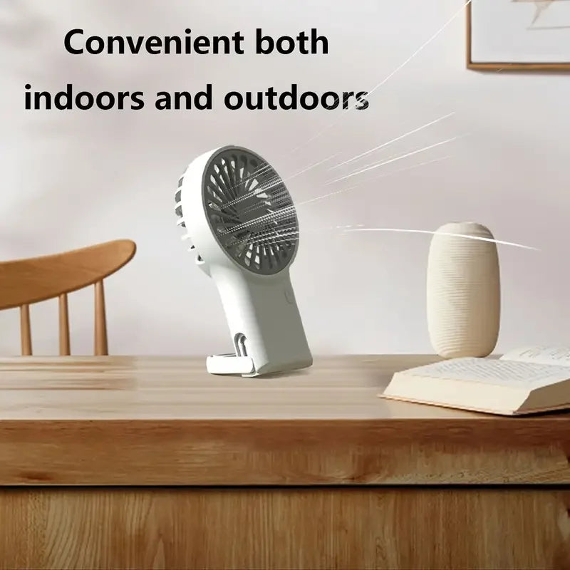 Airivio Mini Ventilator | Faltbar & USB-C | Leise & Tragbar | Mit Karabiner & Akku