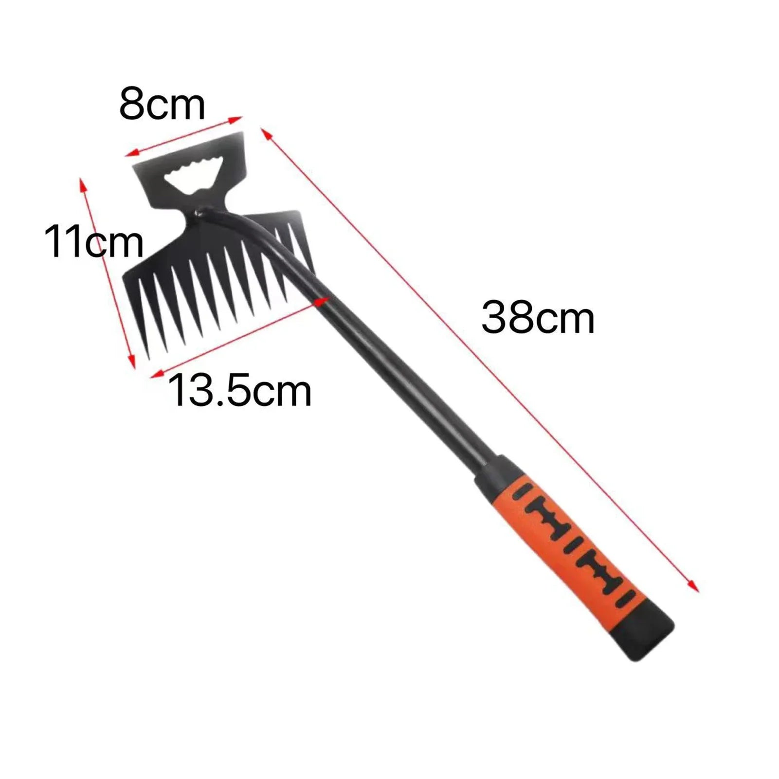 GardenFlex | 2-in-1 Unkrauthobel & Rechen | Rostfreier Edelstahl | Ergonomischer Griff