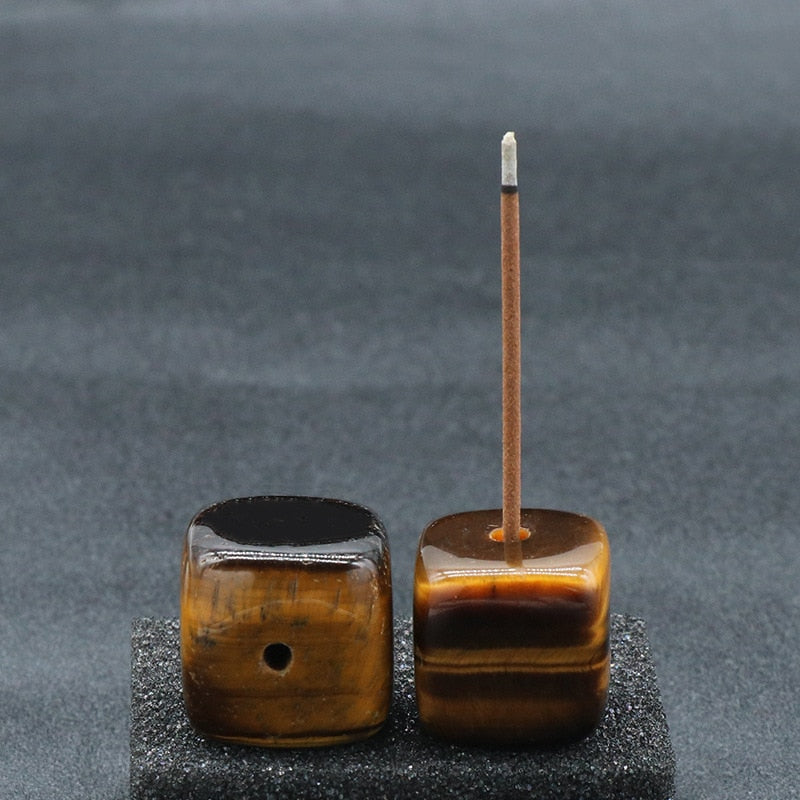 StoneAura Incense Holder | Edler Räucherstäbchenhalter aus Naturstein | Heilige Energie für dein Zuhause