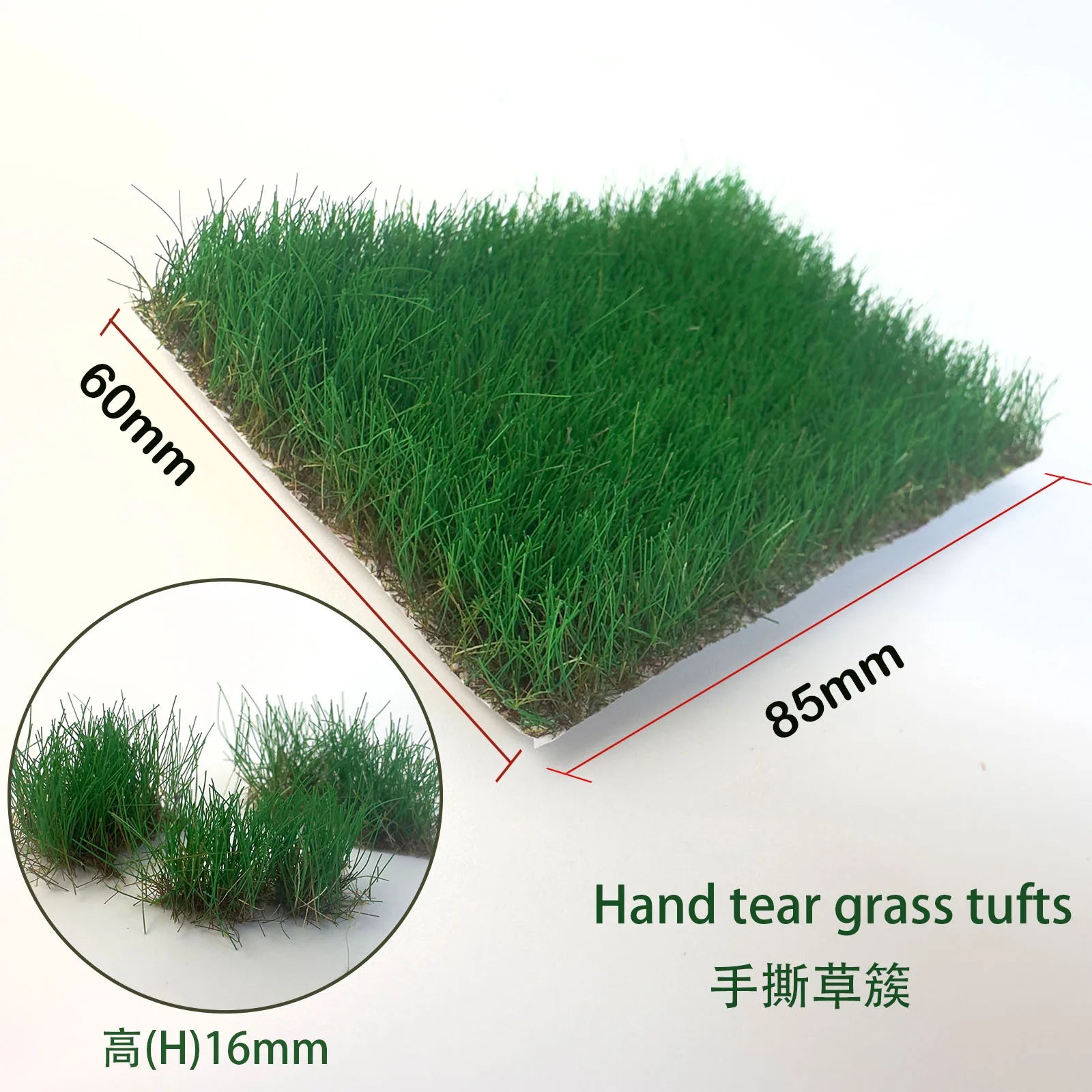 GreenScape Miniaturgras | Realistische Vegetation für Modelllandschaften | 5 Farben zur Auswahl