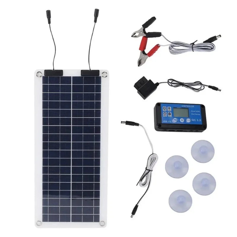 SolarEdge Power | 100W Solarpanel für Outdoor und Fahrzeuge | Tragbar und Wetterfest