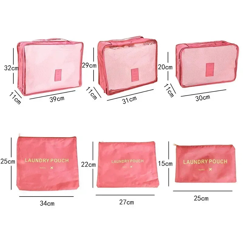 PackMate | Kofferorganizer Set | Wasserabweisend | 6-teilig