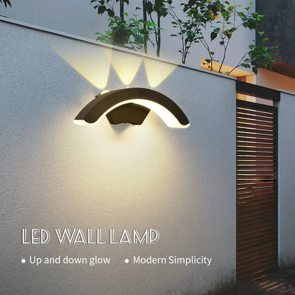 Lumenera LED Wandleuchte | Modernes Design | Warmweißes Licht | Für Innen & Außen