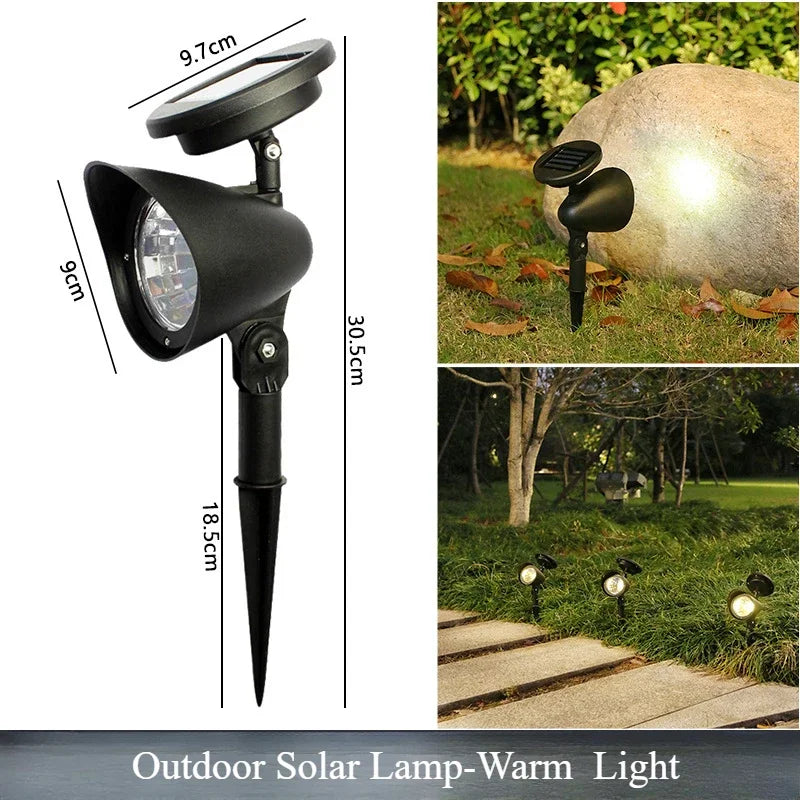 SolarBeam | Solar LED Strahler | 360° Beleuchtung für Garten & Wege | IP65 Wetterfest