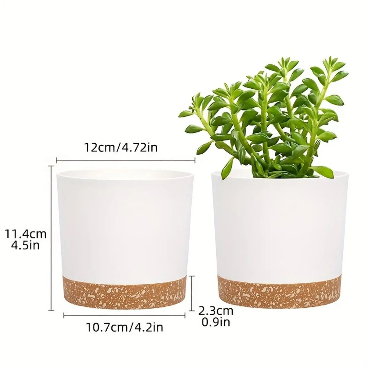 GreenRoot | Blumentöpfe mit Abnehmbarem Boden | Atmungsaktiv & Pflegeleicht | Modernes Design