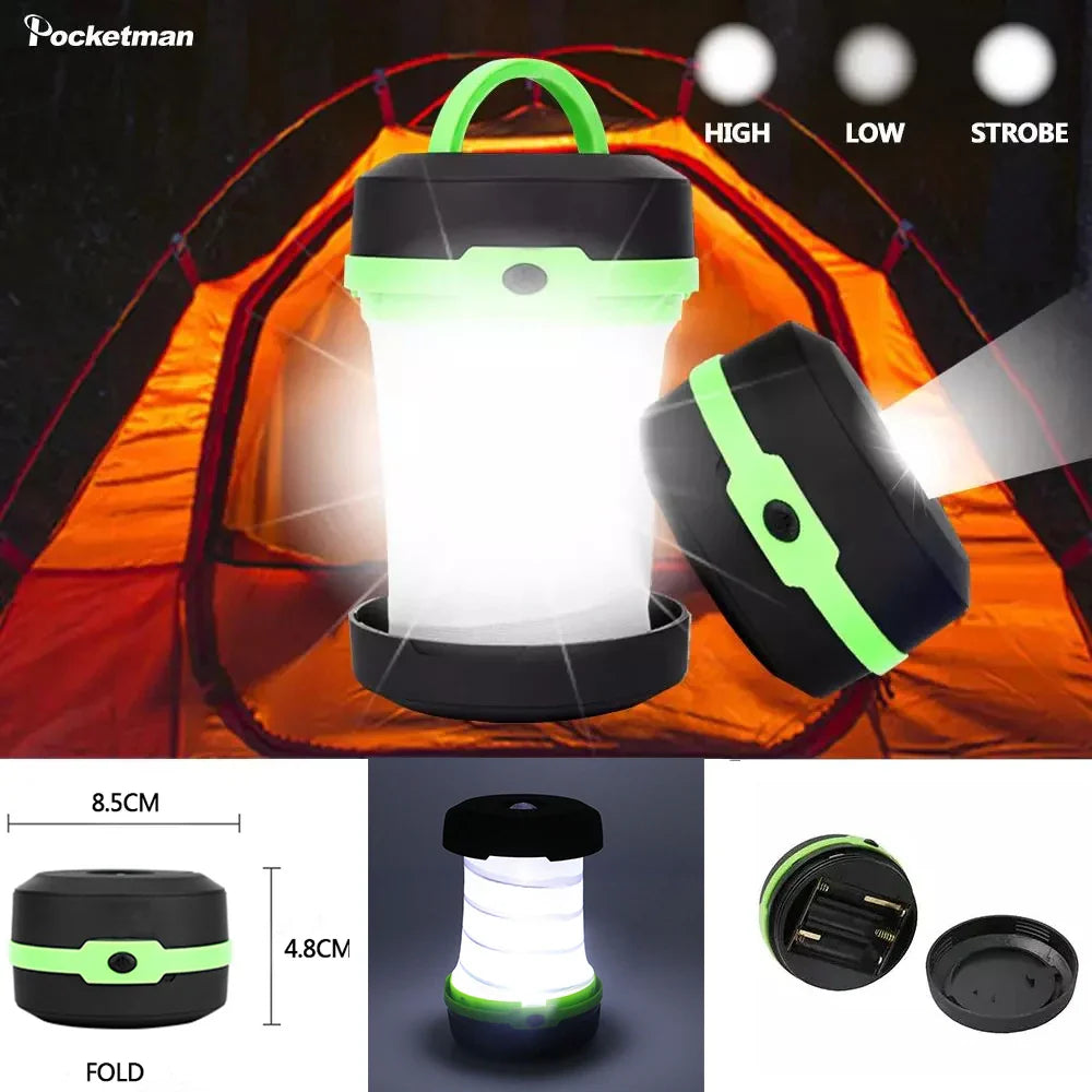 LumiFold LED Campinglampe | 2-in-1 Funktion | Ultraleicht & Kompakt | 3 Leuchtmodi