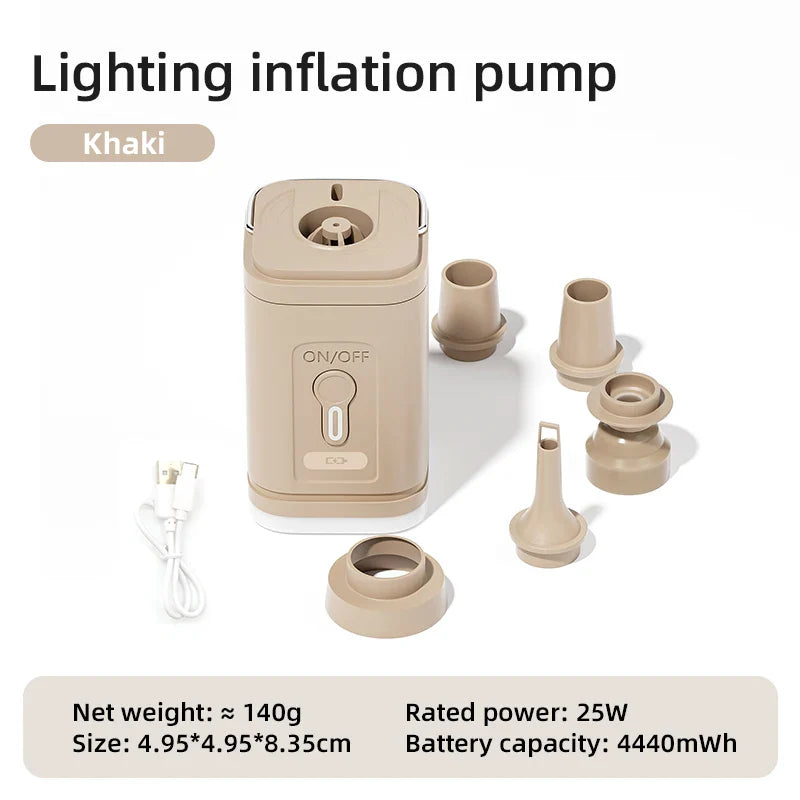 AirZipp Mini Luftpumpe | Elektrisch & USB-Aufladbar | Kompakt & Leicht | Für Outdoor & Reise