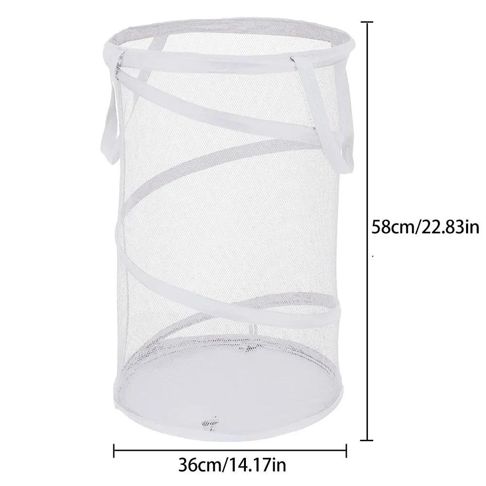 AirFold Hamper | Faltbarer Wäschekorb | Atmungsaktiv & Tragbar | Für Bad & Schlafzimmer