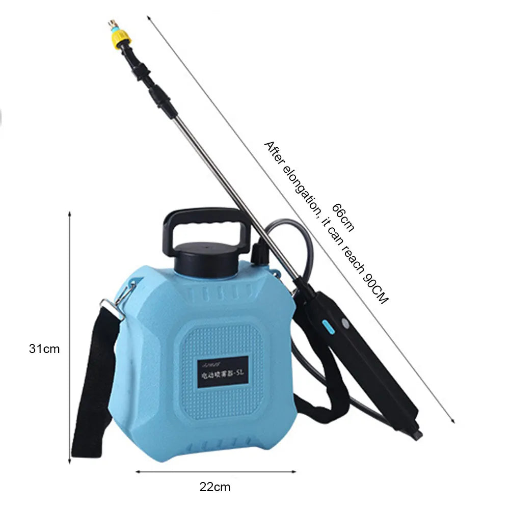 AquaForce | Akku-Drucksprayer 5L | USB Aufladung | Verstellbare Düse für Garten & Reinigung