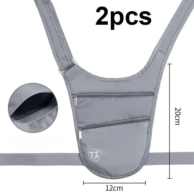 SecureFit Anti-Theft Sport Bauchtasche | Wasserfest & Leicht | Verstellbarer Gurt