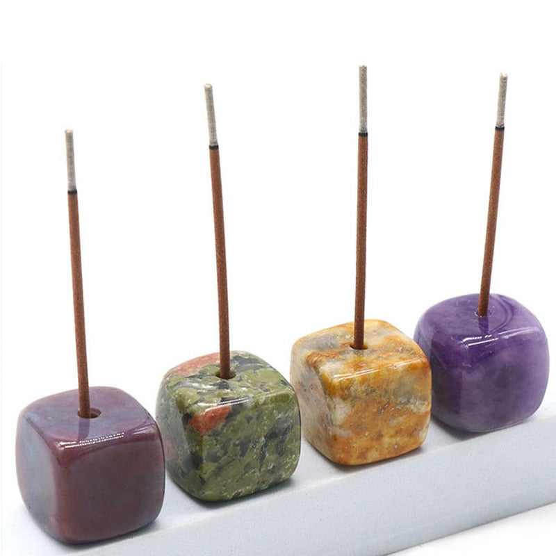 StoneAura Incense Holder | Edler Räucherstäbchenhalter aus Naturstein | Heilige Energie für dein Zuhause