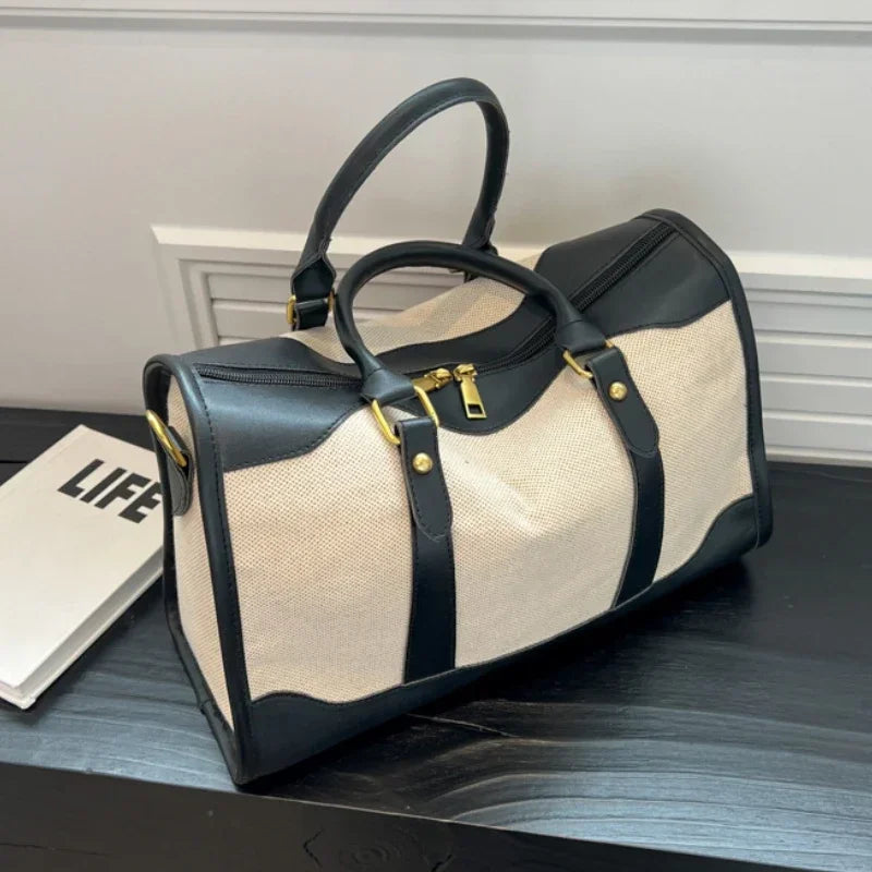 UrbanEdge | Reisetasche & Sporttasche | Canvas & PU-Leder, leicht & robust | Für Alltag, Training & Wochenendausflüge