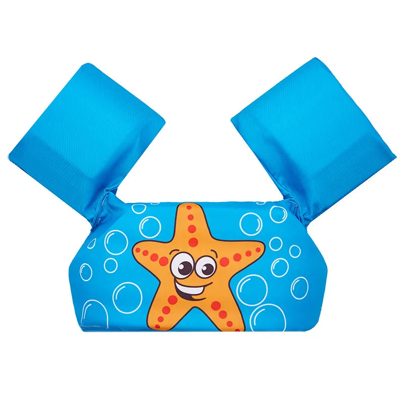 Aquabini Kinder Schwimmhilfe | Schwimmweste mit Armflügeln | Verstellbar & Sicher | Buntes Design