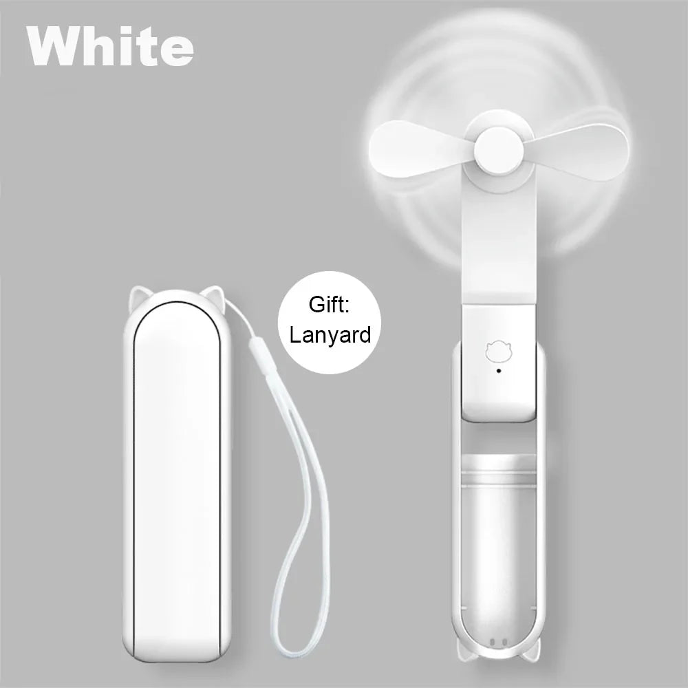 AirNova | Mini-Handventilator | 3 Windstufen | Integrierte Powerbank