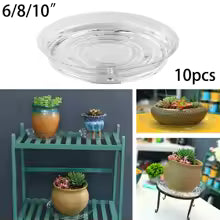 ClearGarden Blumentopfuntersetzer | Transparente & Vielseitige Abdeckung | Recycelbares PET