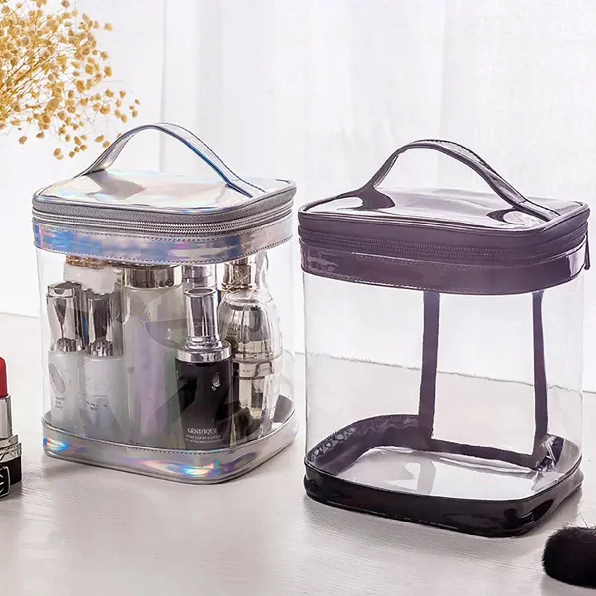ClearPack Kosmetiktasche | Transparent & Wasserdicht | Praktisch für Reisen