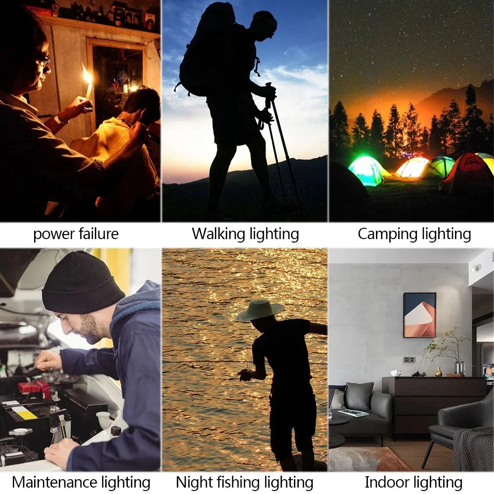 LumiFold LED Campinglampe | 2-in-1 Funktion | Ultraleicht & Kompakt | 3 Leuchtmodi