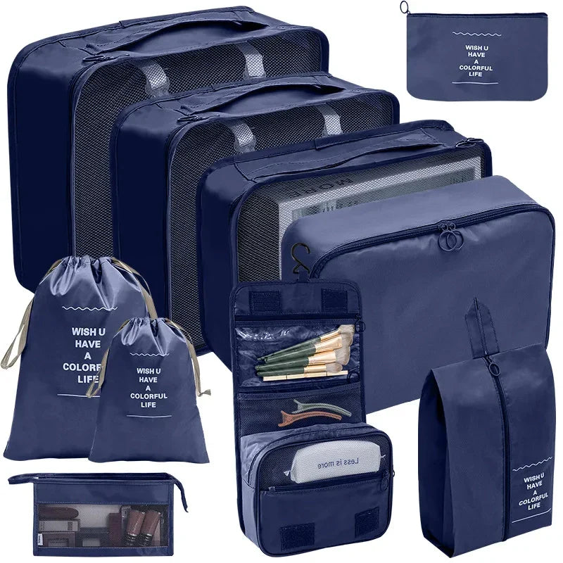TravelPro Organizer Set | Platzsparend & Umweltfreundlich | 7-10 Teile für Perfekte Ordnung