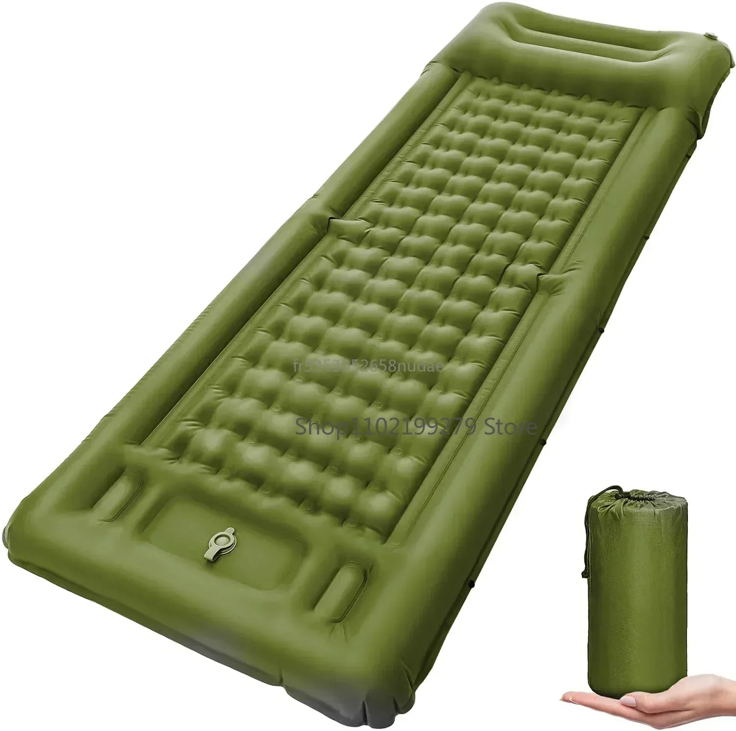 CampEase Premium Isomatte | 12cm dick & integrierte Fußpumpe | Ultraleicht & bis 500kg belastbar | Für Camping, Trekking & Festivals